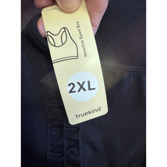 TrueKind Reactive Sport Bra Black - Size 2XL NWT - Picture 7 of 9